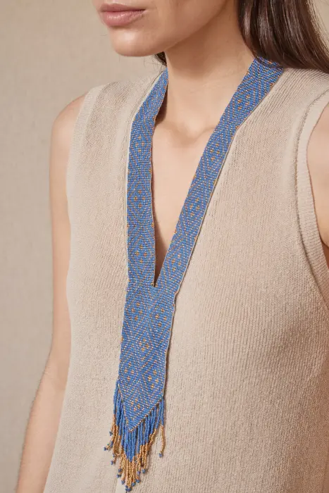 Collar corbata étnico