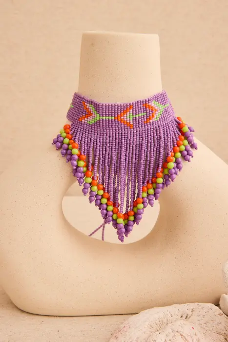 Collar Choker flecos
