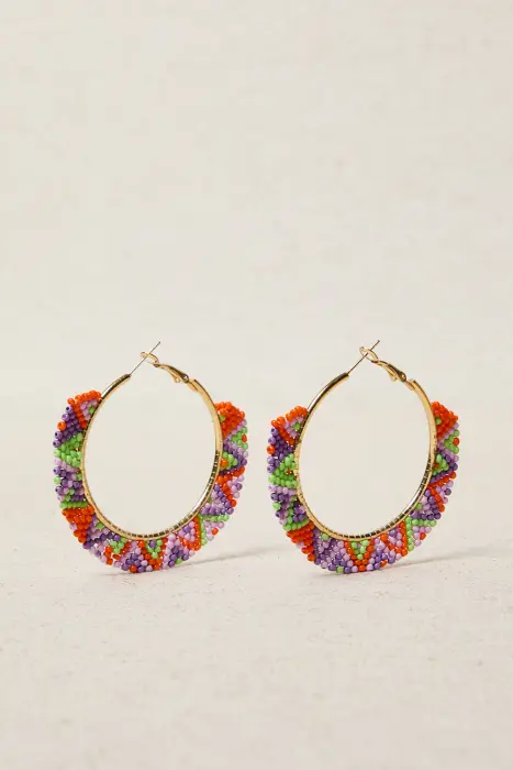 Pendiente Étnico Resina