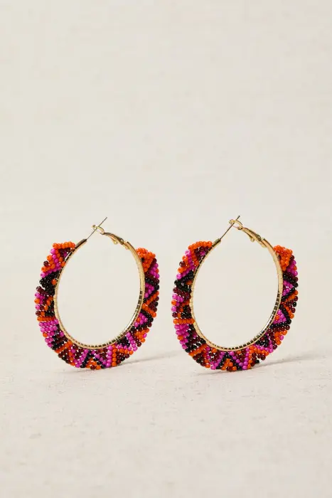 Pendiente Étnico Resina