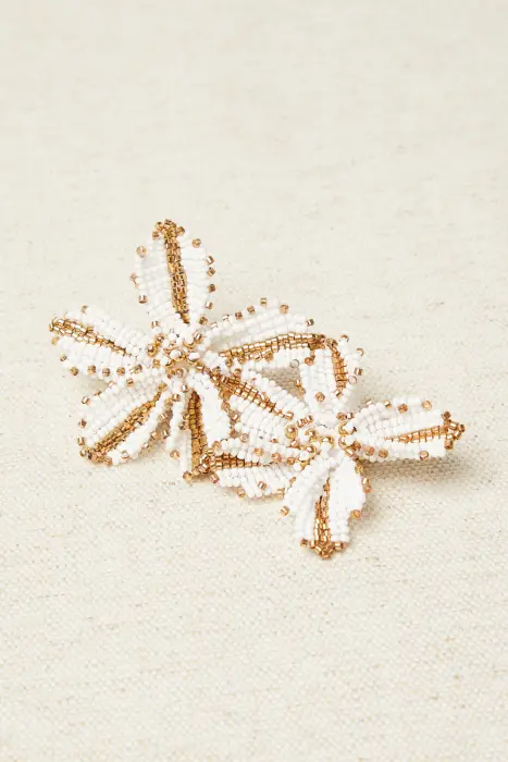 Broche doble flor resinas