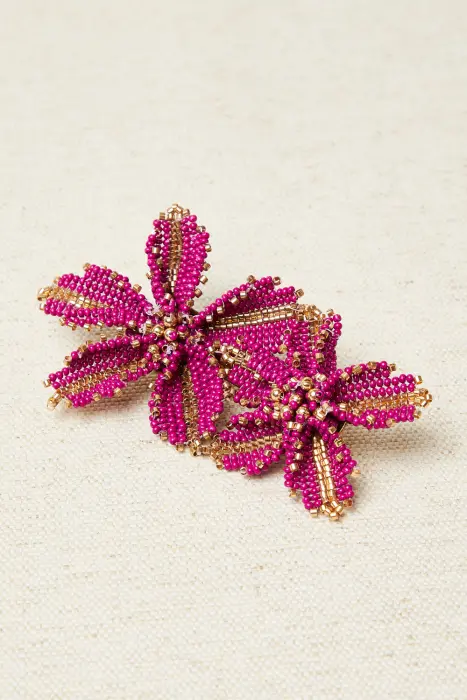 Broche doble flor resinas