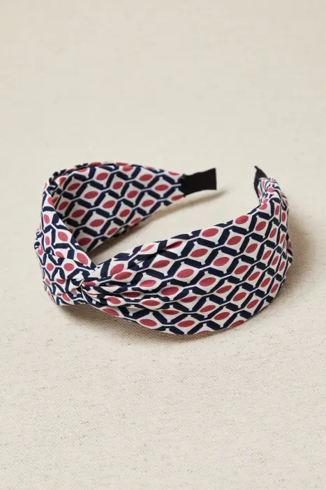Diadema estampado geométrico