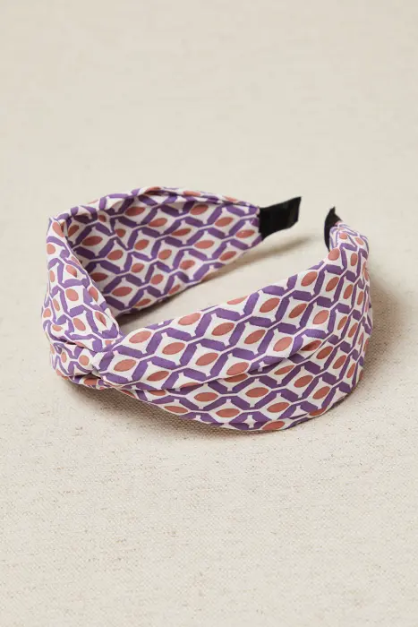 Diadema estampado geométrico