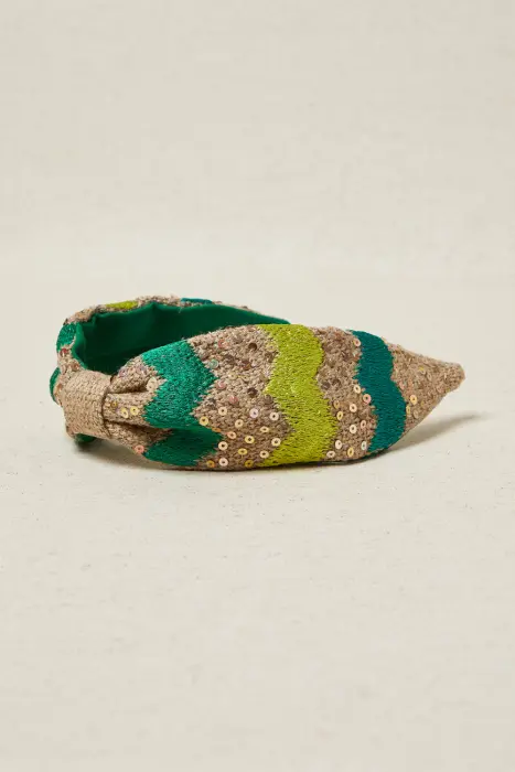 Diadema boradado zigzag