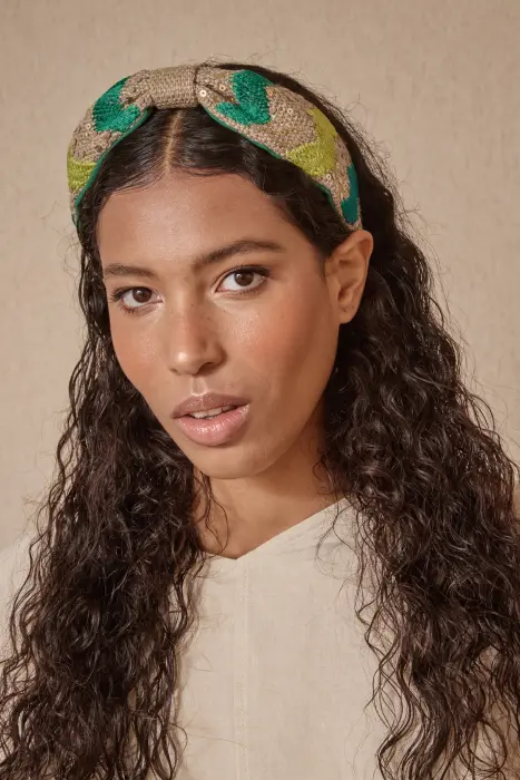 Diadema boradado zigzag