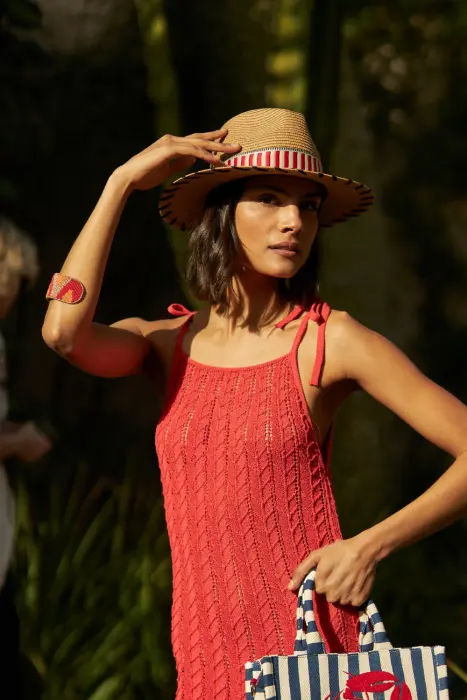 Sombrero Cinta Tejida