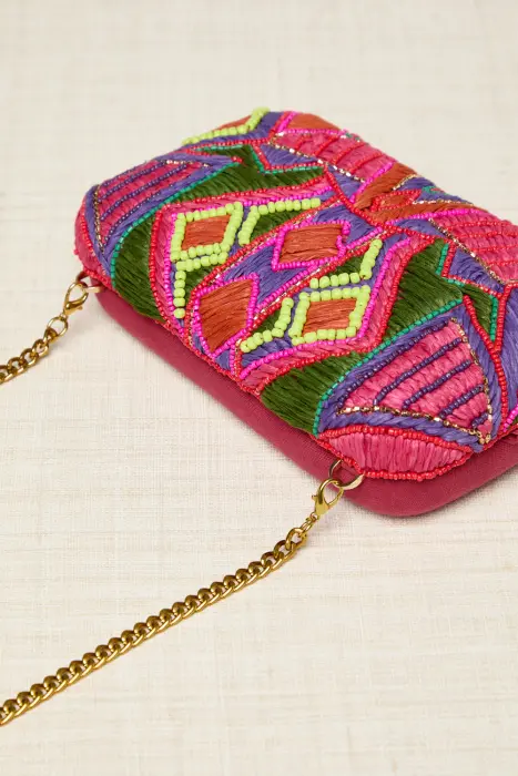 Clutch bordado boho