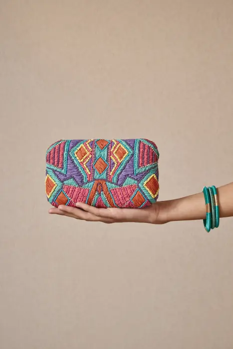 Clutch bordado boho