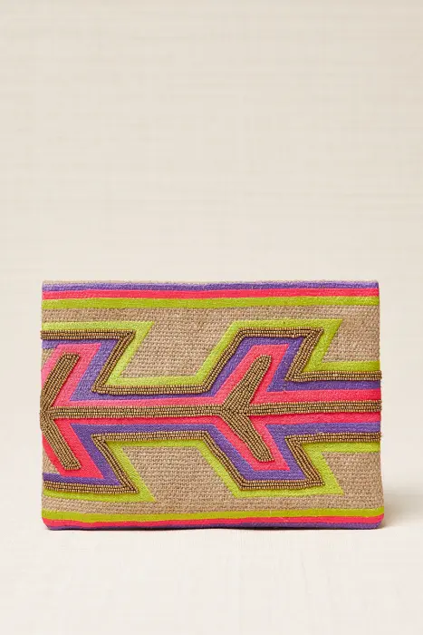 Bolso Cartera Bordado Flecha