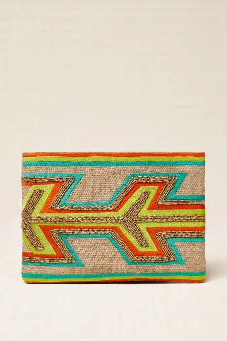 Bolso Cartera Bordado Flecha