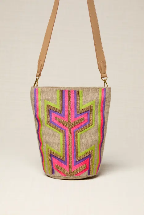 Bolso Saca Bordado Flecha