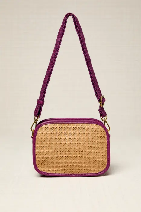 Bolso bandolera ratán