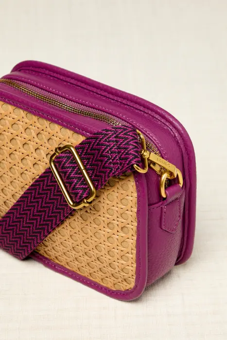 Bolso bandolera ratán