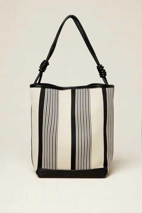 Bolso maxi shopper rayas