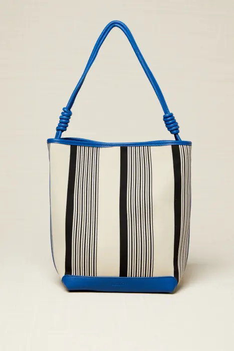 Bolso maxi shopper rayas