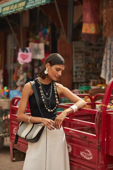 Bolso bandolera rayas