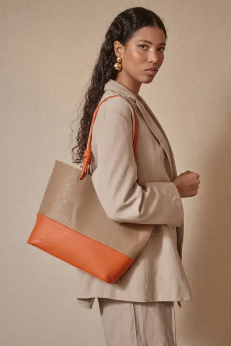 Bolso Shopper Bicolor