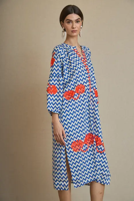 Kurta Bordada Zigzag