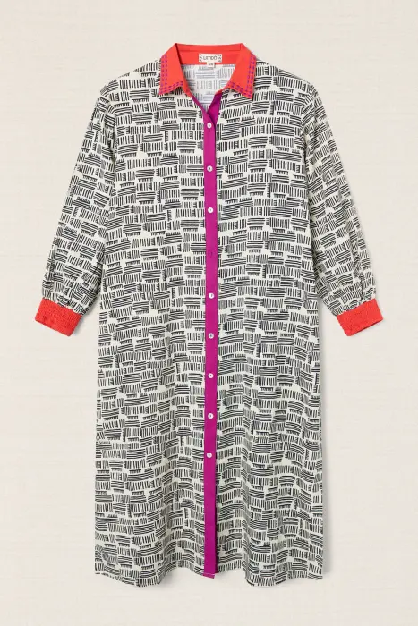 Vestido camisero africano