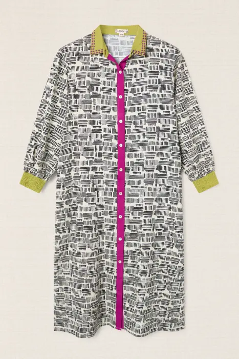 Vestido camisero africano