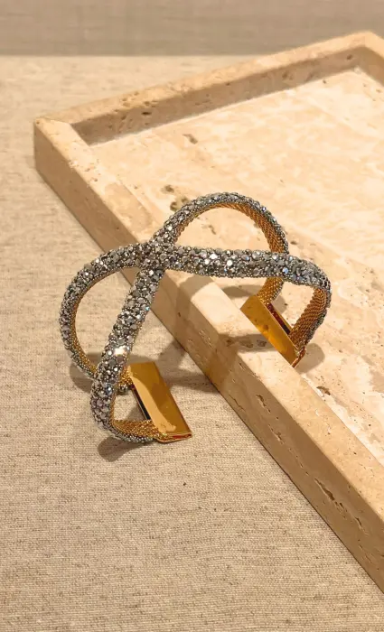 Pulsera Entrelazada Cristales