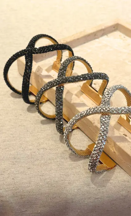 Pulsera Entrelazada Cristales