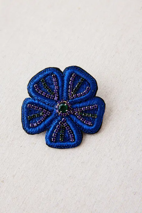 Broche Flor Bordada