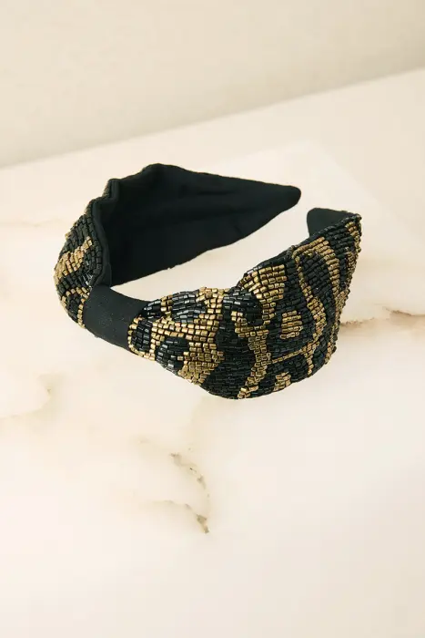 Diadema Bordada Animal Print
