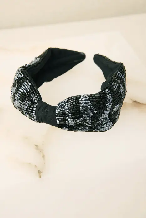 Diadema Bordada Animal Print