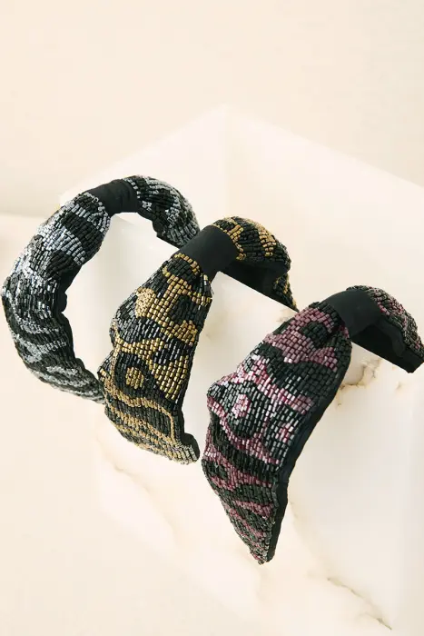Diadema Bordada Animal Print