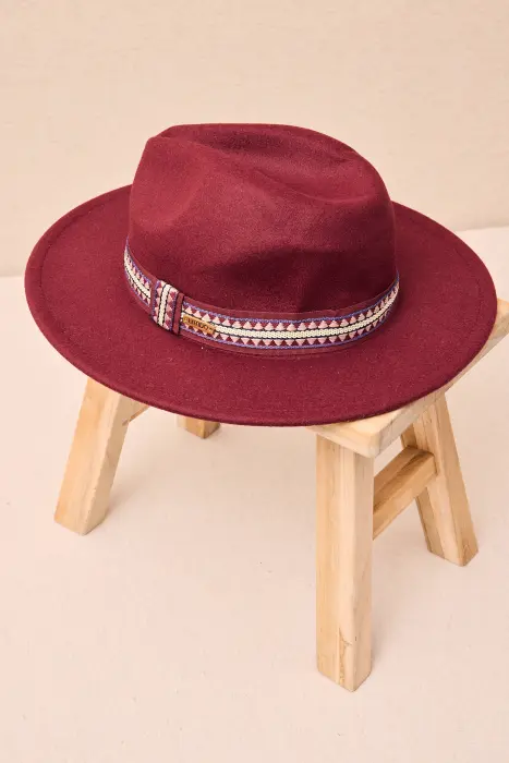 Sombrero Fieltro Cinta Étnica