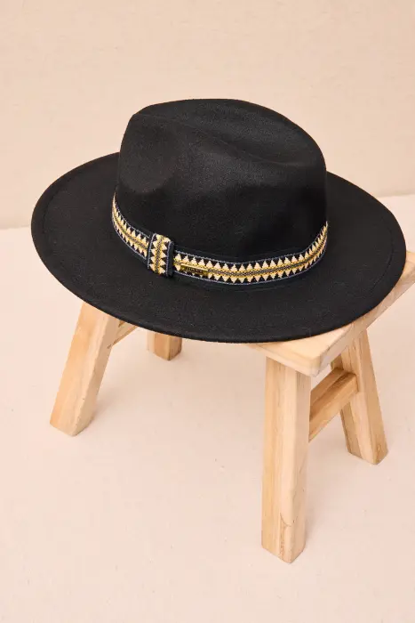 Sombrero Fieltro Cinta Étnica
