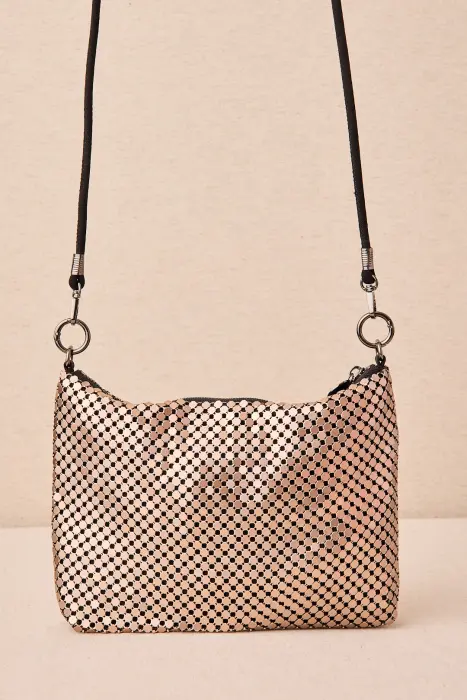 Bolso Malla Metalizada