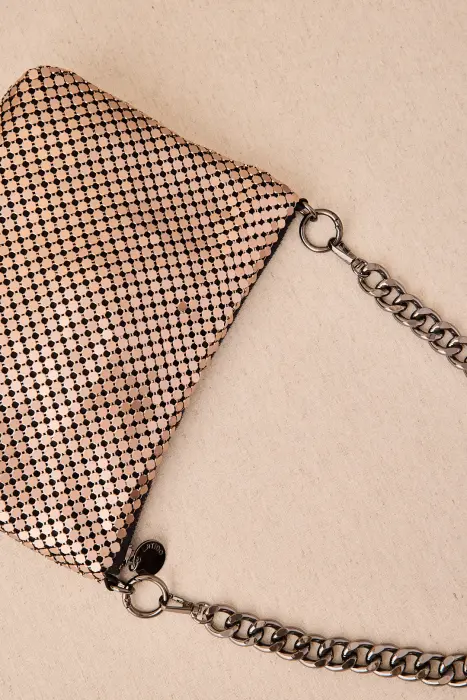 Bolso Malla Metalizada