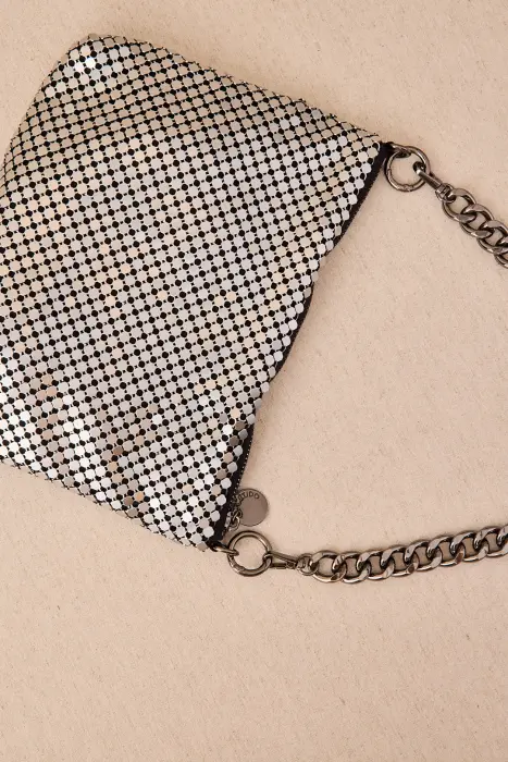 Bolso Malla Metalizada