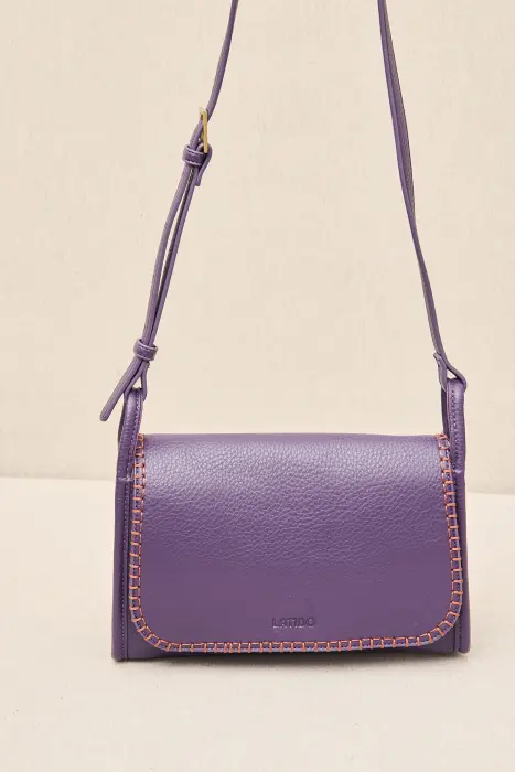 Bolso Gran Solapa Ribete Croché