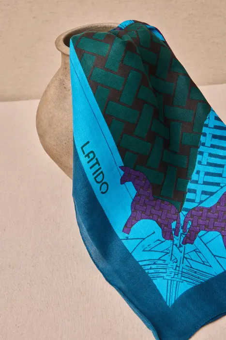 Fular Estampado Caballos