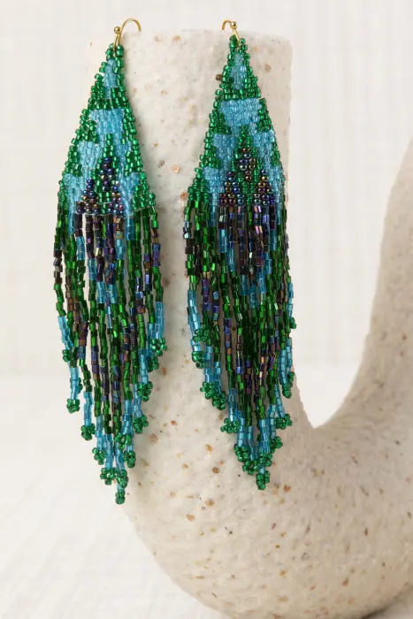 Pendientes Cascada Resinas Japonesas