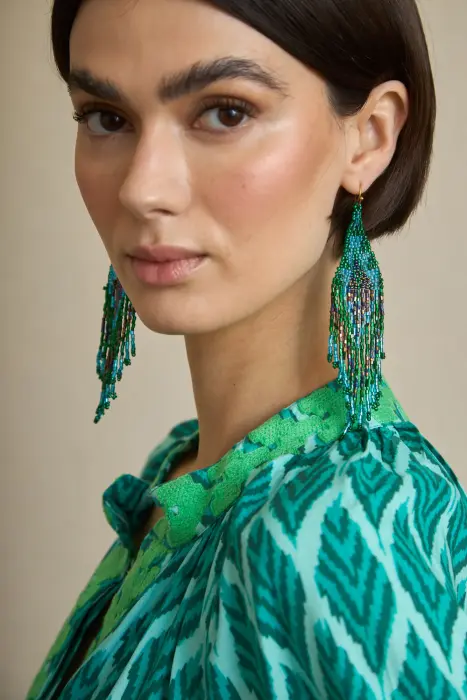 Pendientes Cascada Resinas Japonesas