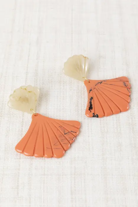 Pendientes Abanico Resina