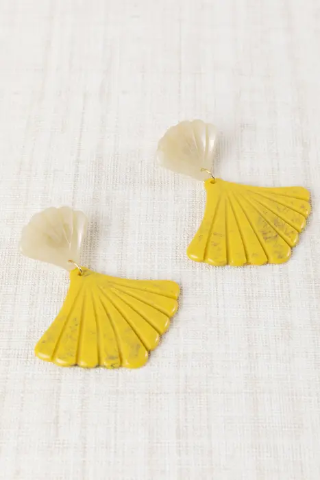 Pendientes Abanico Resina