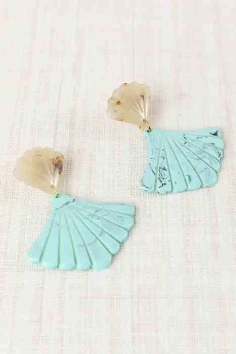 Pendientes Abanico Resina