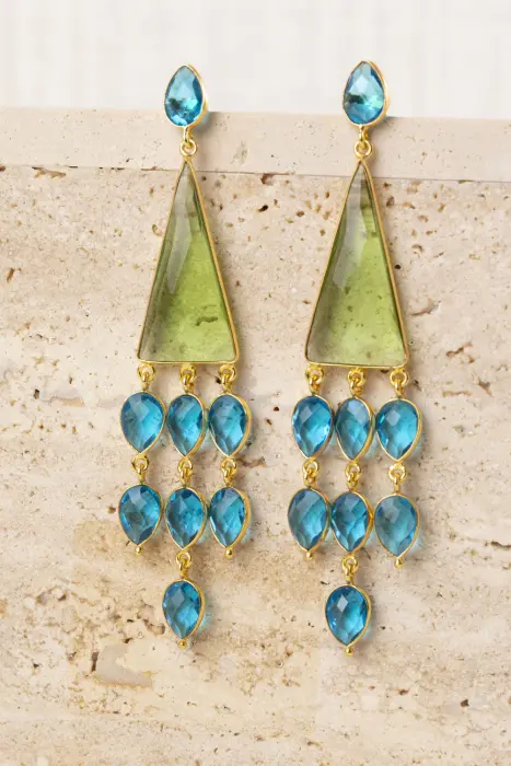 Pendientes Piedras Colgantes