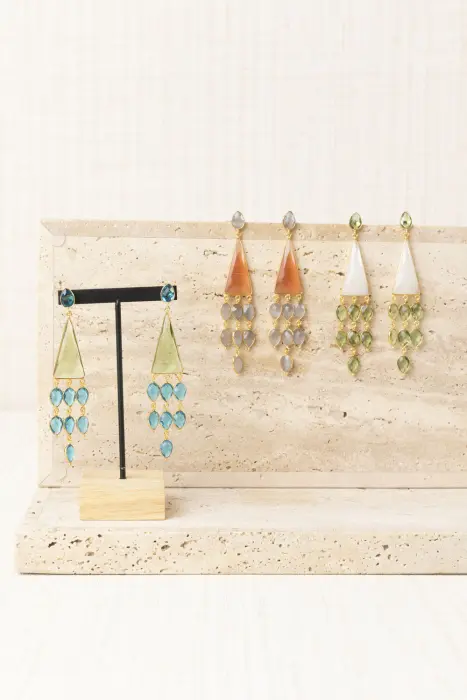 Pendientes Piedras Colgantes