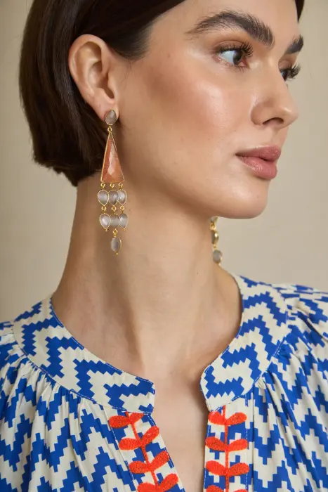 Pendientes Piedras Colgantes