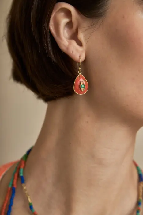 Pendientes Gota Pulida