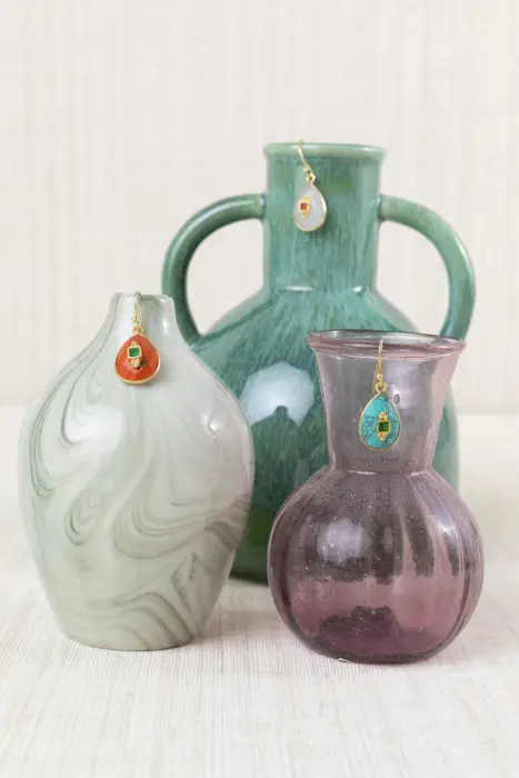 Pendientes Gota Pulida