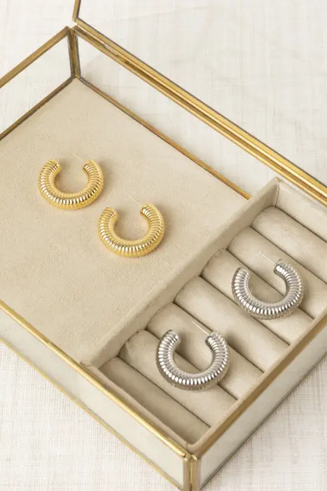 Pendientes Aro Texturizado