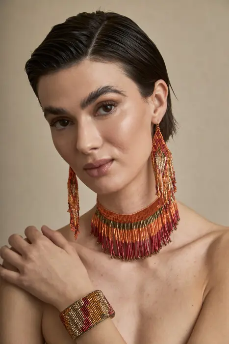 Pulsera Brazalete Resinas Japonesas